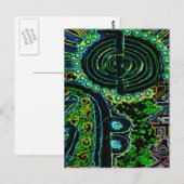 geheimzinnige kunst briefkaart (Voorkant / Achterkant)