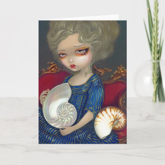 "Geheimzinnigheid van" Wenskaart Nautilus Kaart (Voorkant)