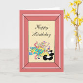 Gehele bos van gelukkige verjaardagswensen kaart (Gele Bloem)