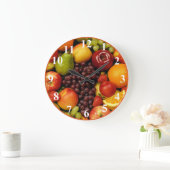 gehele vruchtenkuil, gemengd, met cijfers grote klok (Huis)