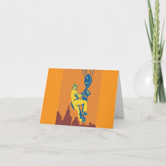 gehesen bouwvakker bedankkaart (Voorkant)