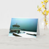 Gehesen Muziektent in de Winter, Brighton Kaart (Gele Bloem)