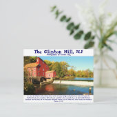 geheugen 1 135, The Clinton Mill, NJ, Fotografie.. Briefkaart (Staand voorkant)