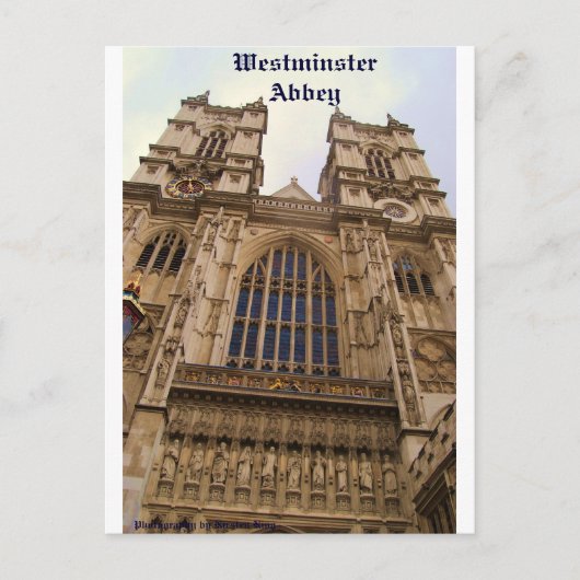 geheugen 2 254, Westminster Abbey, Fotografie door Briefkaart (Voorkant)