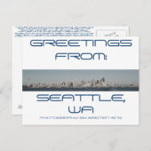 geheugen 2 371, GROETEN, UIT:, SEATTLE, WA, PH... Briefkaart (Voorkant / Achterkant)
