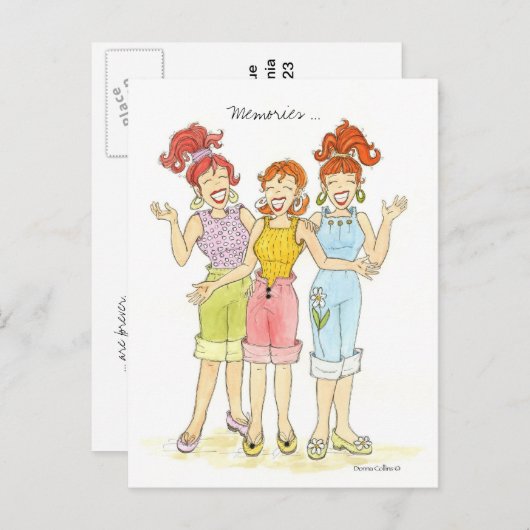 Geheugen aangepaste antwoordkaart uitnodiging briefkaart (Voorkant / Achterkant)