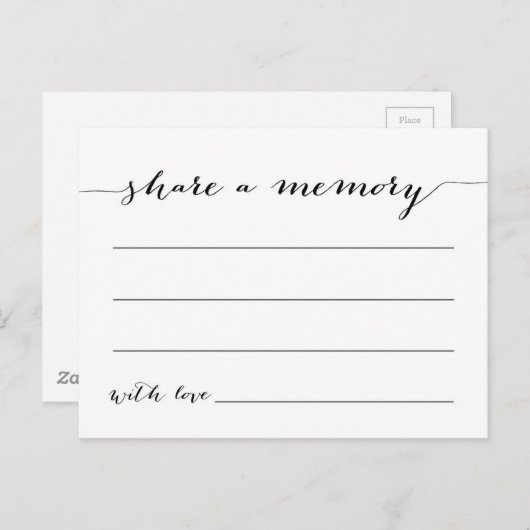 Geheugen Briefkaart (Voorkant / Achterkant)