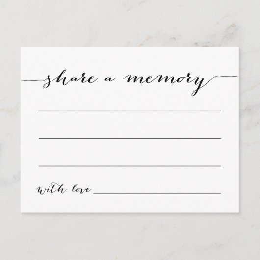 Geheugen Briefkaart (Voorkant)