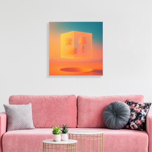 Geheugen Constructie Canvas Afdruk (Insitu (Woonkamer))