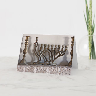 Geheugen en Menorahs Feestdagen Kaart