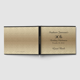 Geheugen-/gastboek voor zwarte en goudfeestdagen gastenboek