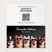 Geheugen Groomer QR Visitekaartje (Buitenkant ongevouwen)