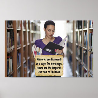 Geheugen herinnering. poster