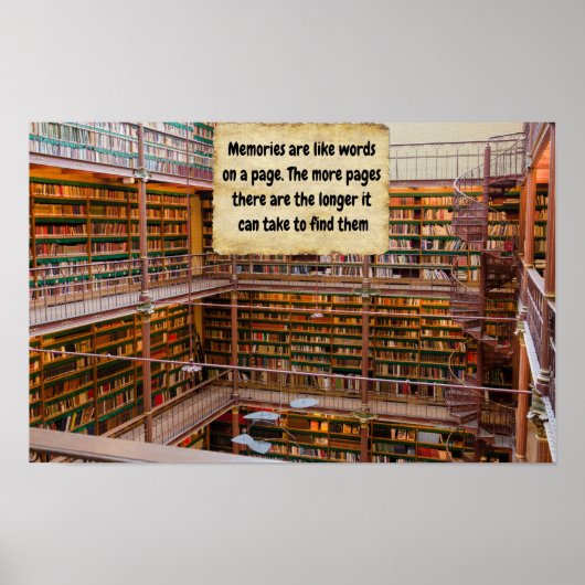 Geheugen herinnering. poster (Voorkant)