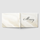 Geheugen "In Loving Memory" Marmer, beige Gastenboek (Volledig)