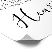 Geheugen kaars teken bruiloft poster (Hoek)