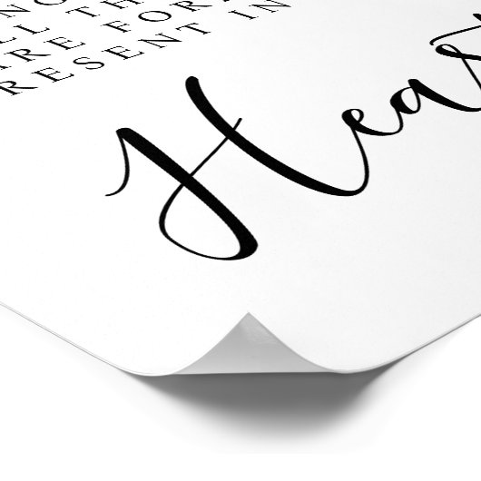 Geheugen kaars teken bruiloft poster (Hoek)