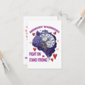 Geheugen Krijgers: Vecht Aan, Sta Sterk Kaart (Voorkant / Achterkant in situ)