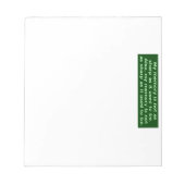 Geheugen niet scherp notitieblok (Voorkant)