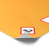 Geheugen onveilig is voor vogels poster (Hoek)