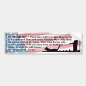 Geheugen - Oorlogshonden Bumpersticker (Voorkant)