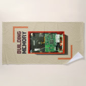 Geheugen opbouwen nerd harde schijf met aangepaste strandlaken (Voorkant)