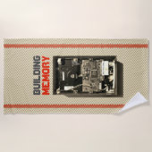 Geheugen opbouwen nerd harde schijf met aangepaste strandlaken (Voorkant)