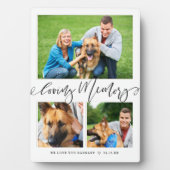 Geheugen opslaan | 3 Foto Pet Memorial Collage Fotoplaat (voorkant)