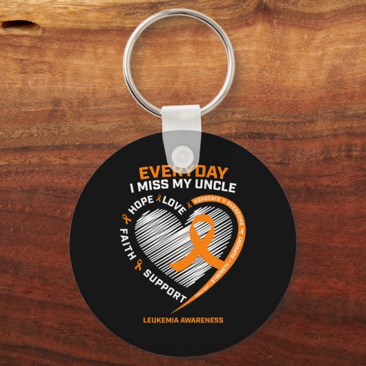 Geheugen ter herinnering aan mijn oom leukemie Awa Sleutelhanger (Voorkant)
