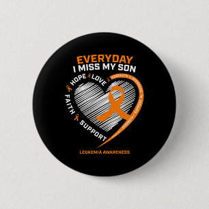 Geheugen ter herinnering aan mijn zoon leukemie be ronde button 5,7 cm