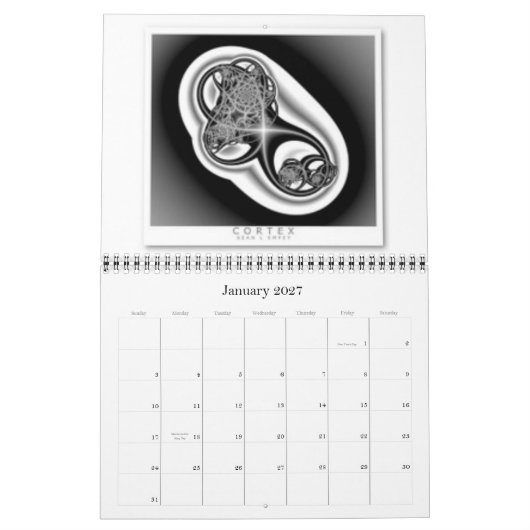 Geheugen van 11x14-agenda kalender (Jan 2027)