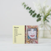 GEHEUGEN VAN AUTUMN / LEAVES EN DRUPPELS VAN WATER VISITEKAARTJE (Staand voorkant)