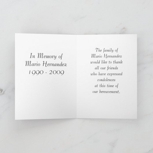 Geheugen van bedankkaart (Binnen)