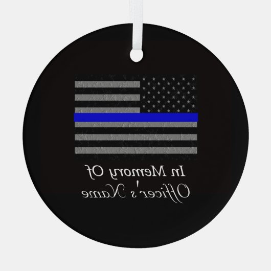 GEHEUGEN VAN DE FALLEN POLITIEBUREAU ORNAMENT (Achterkant)