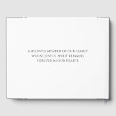 Geheugen van een Beloved Pet Memorial Gastenboek (Achterkant)