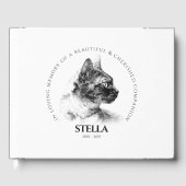 Geheugen van een Beloved Pet Memorial Gastenboek (Voorkant)