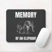 Geheugen van een olifant muismat (Met muis)