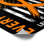 Geheugen van geliefde cadeaus neef leukemie Awaren Poster (Hoek)