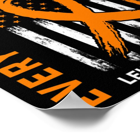 Geheugen van geliefde cadeaus neef leukemie Awaren Poster (Hoek)