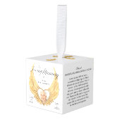 Geheugen van Gold Angel Wings Photo Keepomwille Decoratie (Voorkant hoekig)