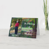 Geheugen van het Funeral Service Bulletin Kaart (Voorkant)