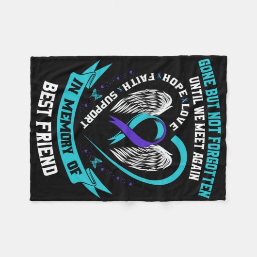 Geheugen van het liefhebben van de beste vriendeli fleece deken (Voorkant (Horizontaal))