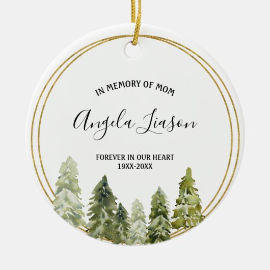 Geheugen van het Ornament van de kerstboom van mam (Voorkant)