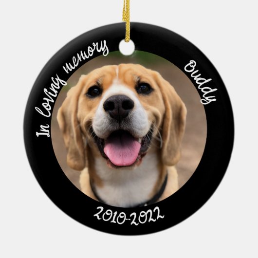 Geheugen van het pakket in het houden van Geheugen Keramisch Ornament (Achterkant)