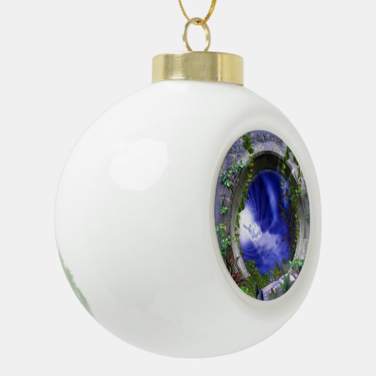Geheugen van keramische bal ornament (Links)