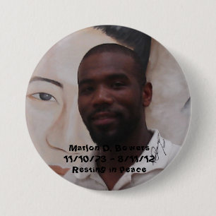 Geheugen van Marlon D. Bowers Ronde Button 7,6 Cm