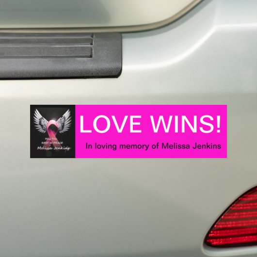 Geheugen van Melissa Jenkins Bumpersticker (Op auto)