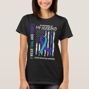 Geheugen van mijn echtgenoot: zelfmoordpreventie t-shirt