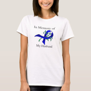 Geheugen van mijn man - Colon Cancer T-shirt