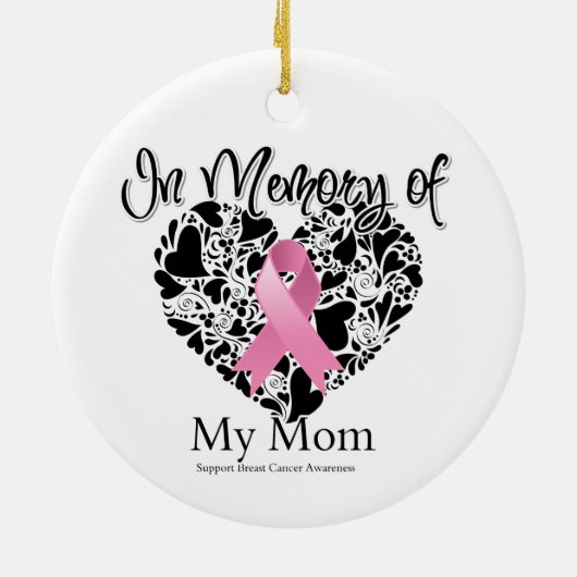 Geheugen van mijn moeder - Borstkanker Keramisch Ornament (Achterkant)